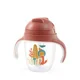 Чашка с утяжеленной соломинкой BabyOno Розовая (6+ мес.), 240 мл foto