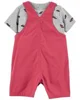Carter's Set 2 piese Tricou si salopeta Masini foto