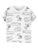 Carter's Set 2 piese Tricou si salopeta Animale foto