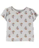 Carter's Set 2 piese Tricou si salopeta tip body Flori foto