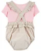 Carter's Set 2 piese Tricou si salopeta roz foto