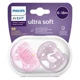 Suzete ortodontice Philips AVENT Ultra Soft Girl (6-18 luni), 2 buc. foto