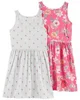 Carter's Set 2 rochite Flori