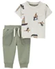 Carter's Set 2 piese Tricou si pantaloni Surf foto
