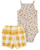 Carter's Set 2 piese Body si pantaloni scurti in carouri foto
