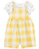 Carter's Set 2 piese Tricou si salopeta in carouri foto
