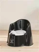 Olita cu protectie spate BabyBjorn Potty Chair Black/White