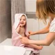 Бамбуковое банное полотенце с капюшоном-уголком BabyOno, 85 x 85 cм foto