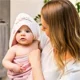 Бамбуковое банное полотенце с капюшоном-уголком BabyOno, 85 x 85 cм foto