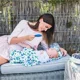 Одеяла для пеленания из бамбукового муслина BabyOno + погремушка