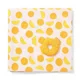 Pelincuta din fibra de bambus BabyOno+jucarie Orange, 120x120 cm