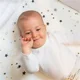 Бамбукoвaя простынь с резинкой BabyOno Stardust для детской кроватки, 120x60 см foto
