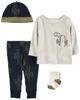 Carter's Set 4 piese bebelus Pantaloni, bluza, caciulita si sosete Cactus foto