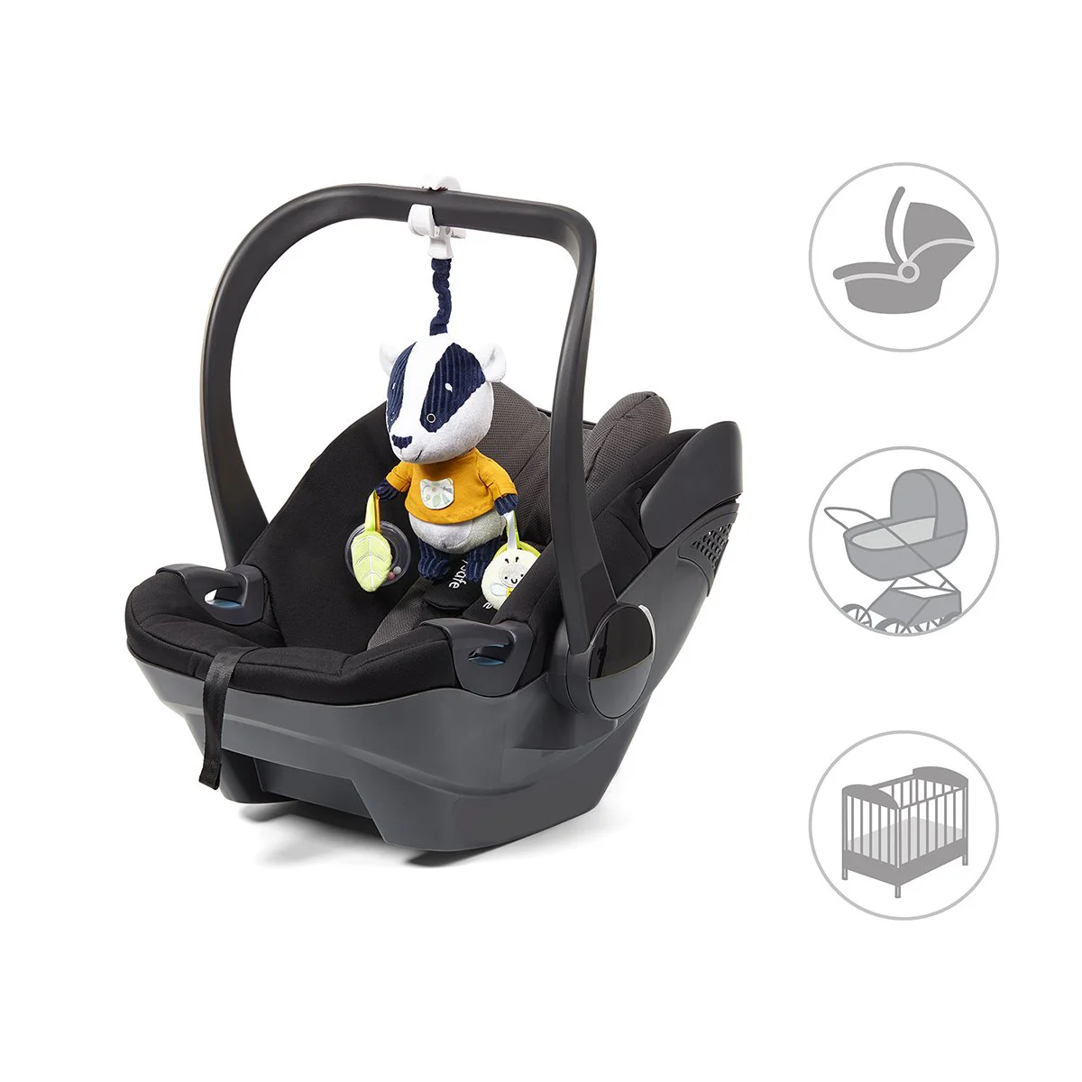 Jucarie educativa -suspensie pentru carucioare BabyOno Badger Edmund foto