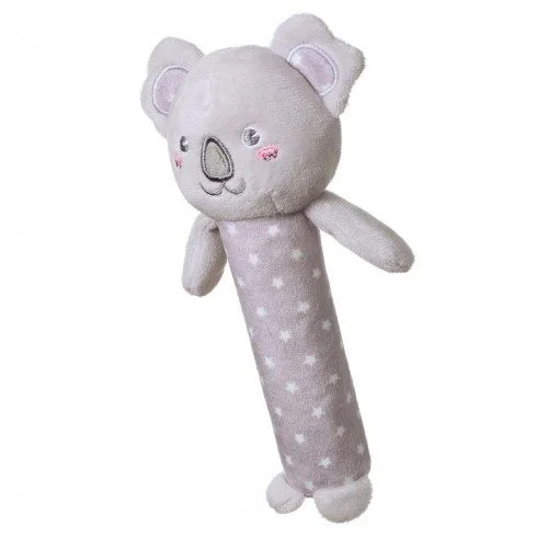 Jucarie din plus chitaitoare teether BabyOno Koala Jules, gri foto