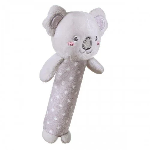 Jucarie din plus chitaitoare teether BabyOno Koala Jules, gri foto