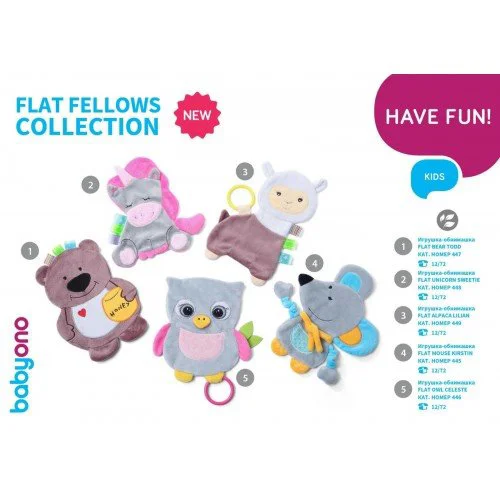Jucarie imbratisari BabyOno Flat Bear Todd foto