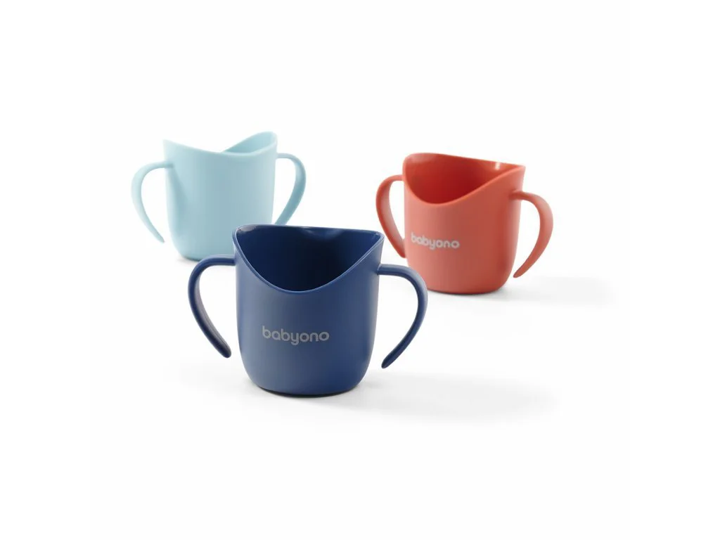 Cana ergonomica pentru incepatori BabyOno Blue (6+luni), 120 ml foto