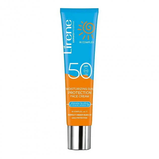 Крем для лица увлажняющий и защитный Lirene SPF50+, 40 мл