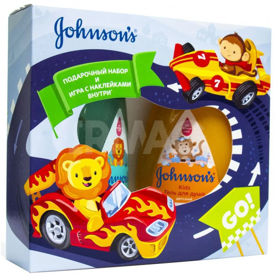 Набор Johnson's Baby шампунь-гель 300мл+гель д/душа 300мл)