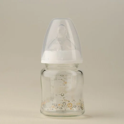 Бутылочка стеклянная NUK First Choice Plus с соской из силикона (0-6меc), 120 мл foto