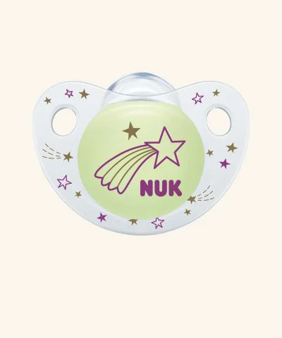 Suzeta NUK Trendline Day&Night din silicon in cutie (6-18 luni) foto
