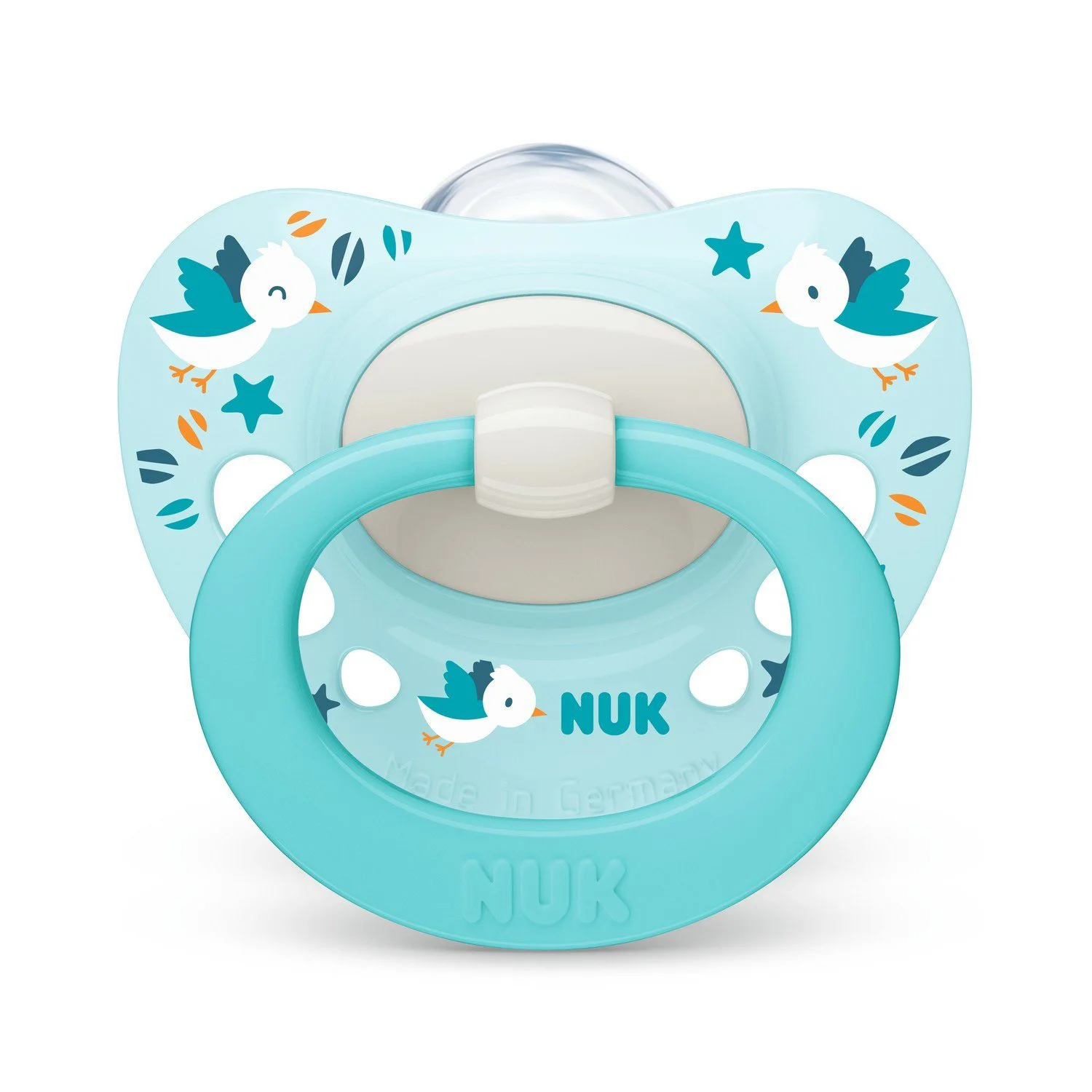 Соска-пустышка Nuk Signature в контейнере (6-18 мес.) голубая, 2шт. foto
