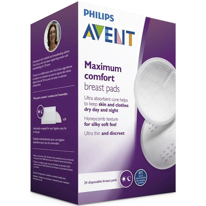 Одноразовые вкладыши для бюстгальтера Philips Avent, 24 шт.