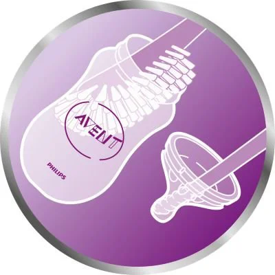 Бутылочка из пластика Philips AVENT Natural Антиколиковая, розовая, 260 мл foto