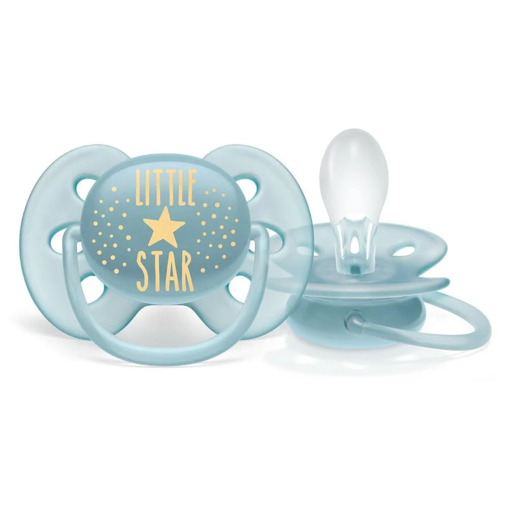 Suzete ortodontice din silicon Philips Avent Ultra Soft Boy (6-18 luni), 2 buc. foto