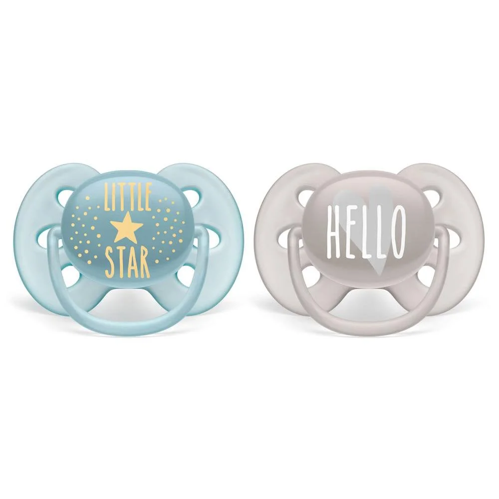 Suzete ortodontice din silicon Philips Avent Ultra Soft Boy (6-18 luni), 2 buc. foto