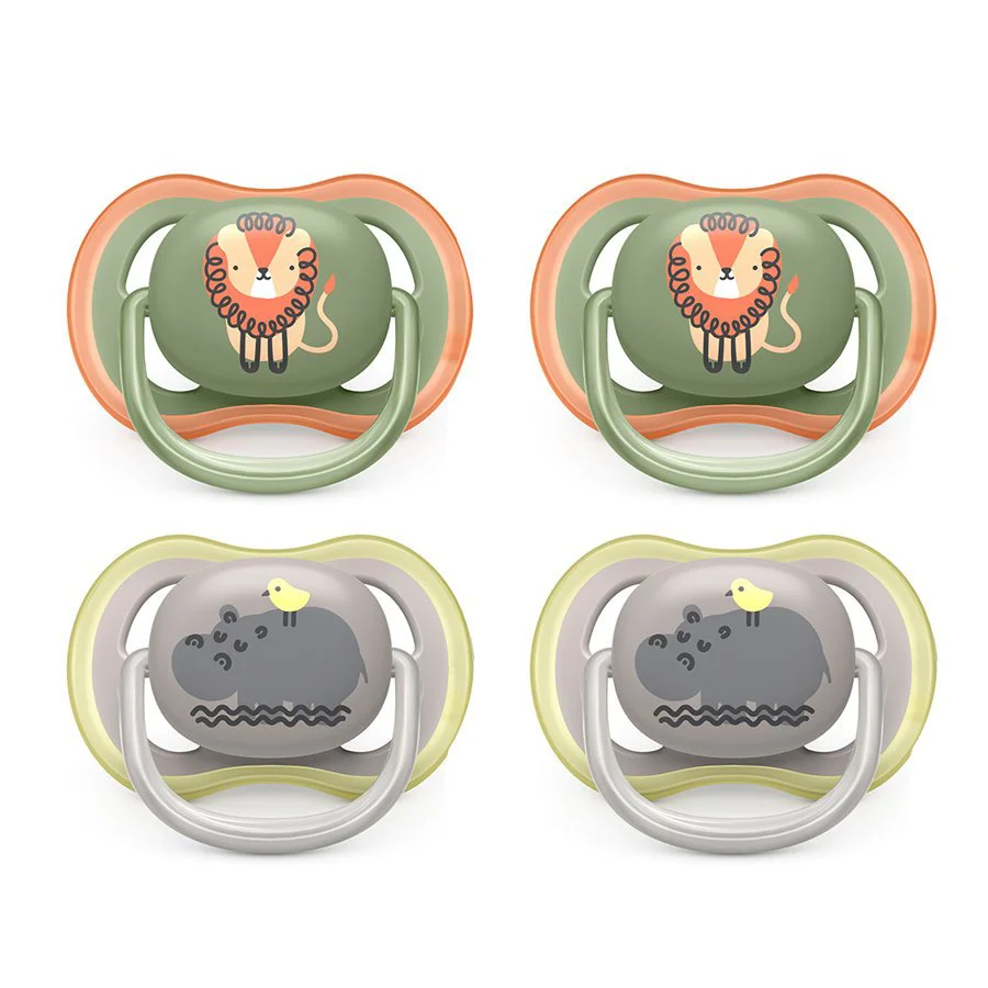 Suzete ortodontice din silicon Philips Avent Ultra Air Boy Safari (6-18 luni), 2 buc. foto