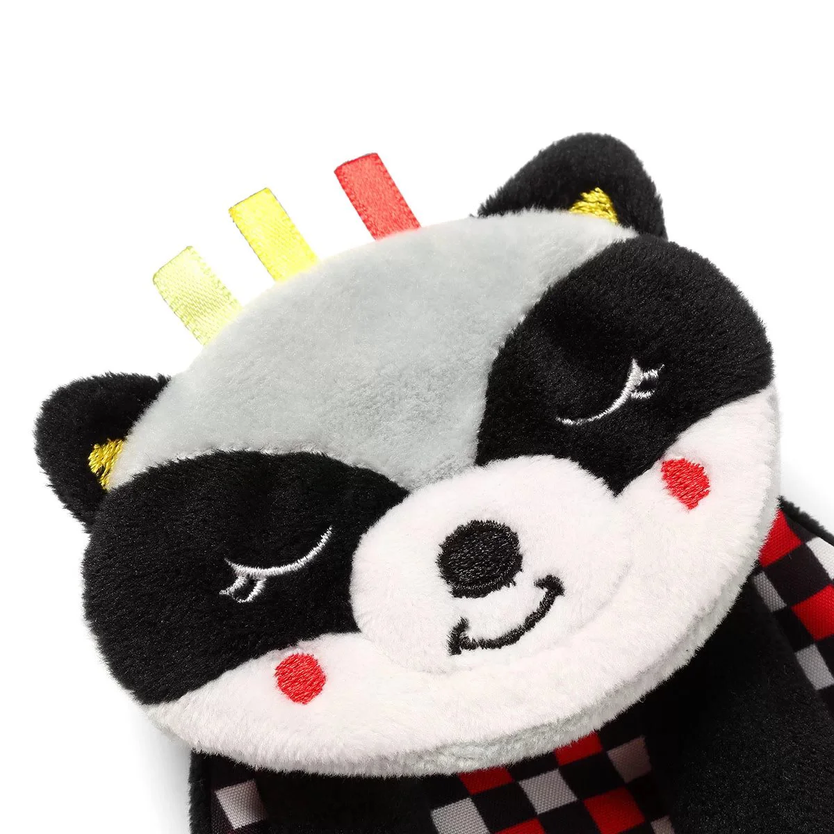 Обнимашка шуршалка c прорезывателeм BabyOno Flat Raccoon Felix