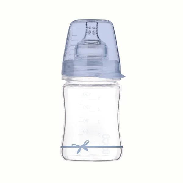 Бутылочка стеклянная Lovi Baby Shower Boy (0+ мec), 150 мл foto
