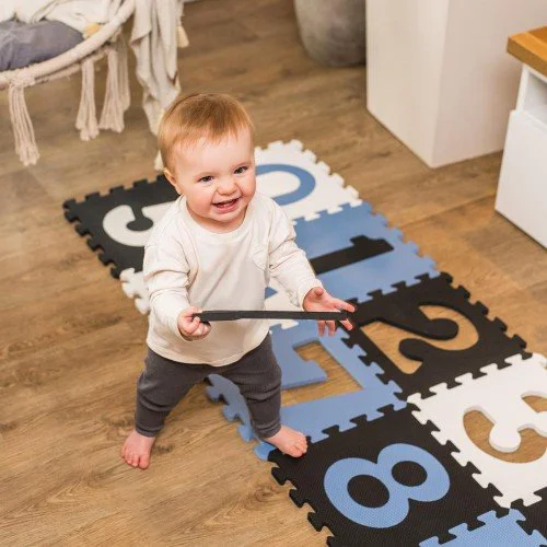 Пазлы мягкие BabyOno Синий Цифры 10 шт. foto