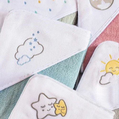 Полотенце с капюшоном BabyOno Frotte, 76 x 76 см. foto