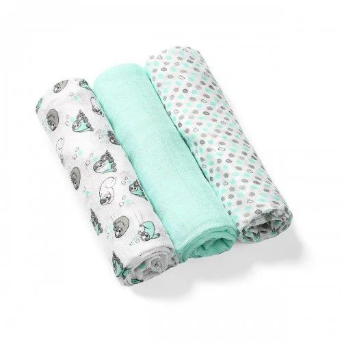Натуральные пеленки BabyOno из органических бамбуковых волокон (70 x 70 см), 3 шт.