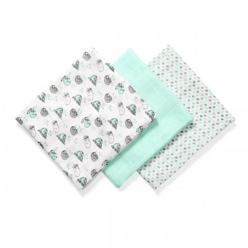 Натуральные пеленки BabyOno из органических бамбуковых волокон (70 x 70 см), 3 шт.