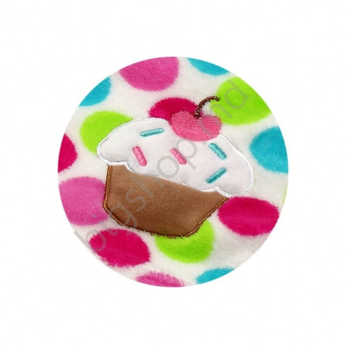 Paturica microfibra BabyOno Cupcake cu sunet si broderie, 75x100 cm foto