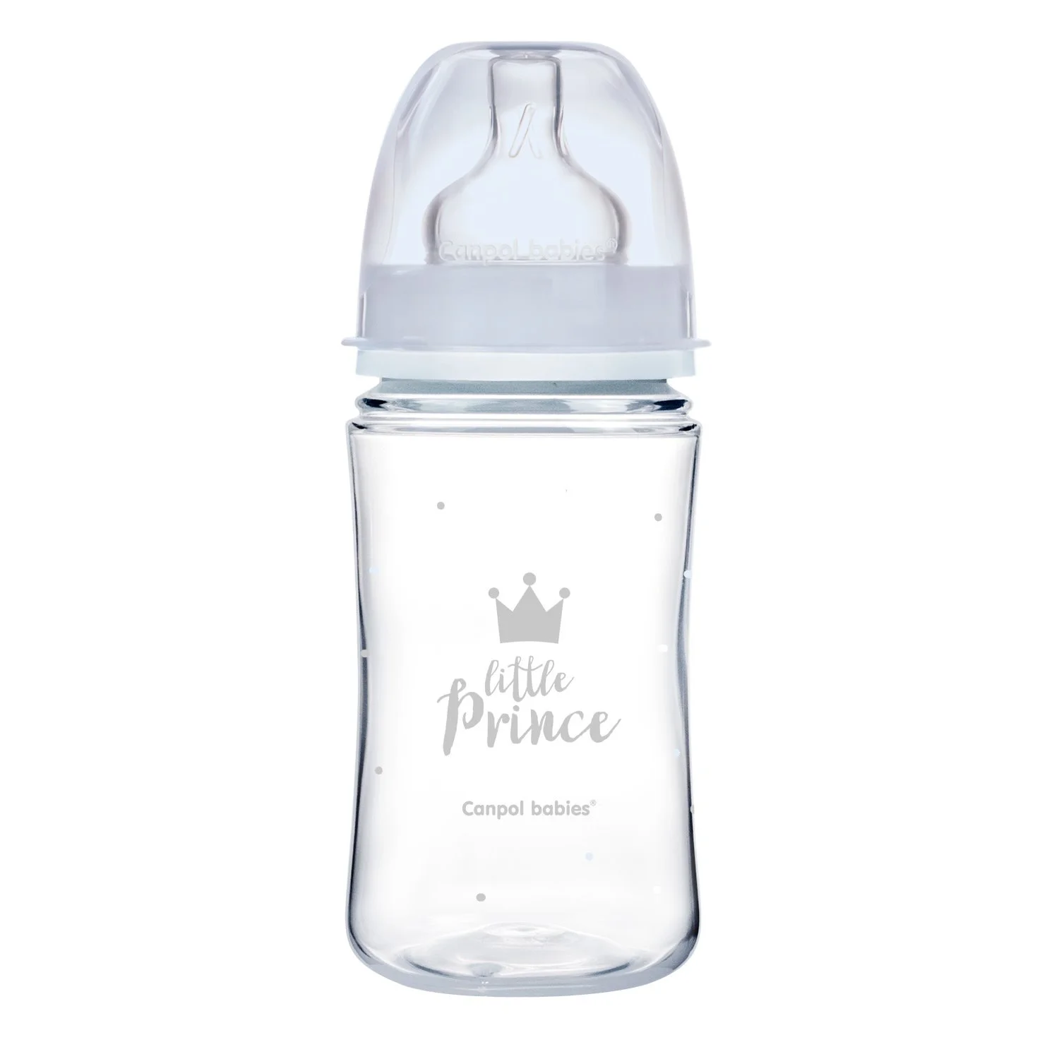 Бутылочка пластиковая антиколиковая Canpol EasyStart Royal Baby (3+ мес.), 240 мл