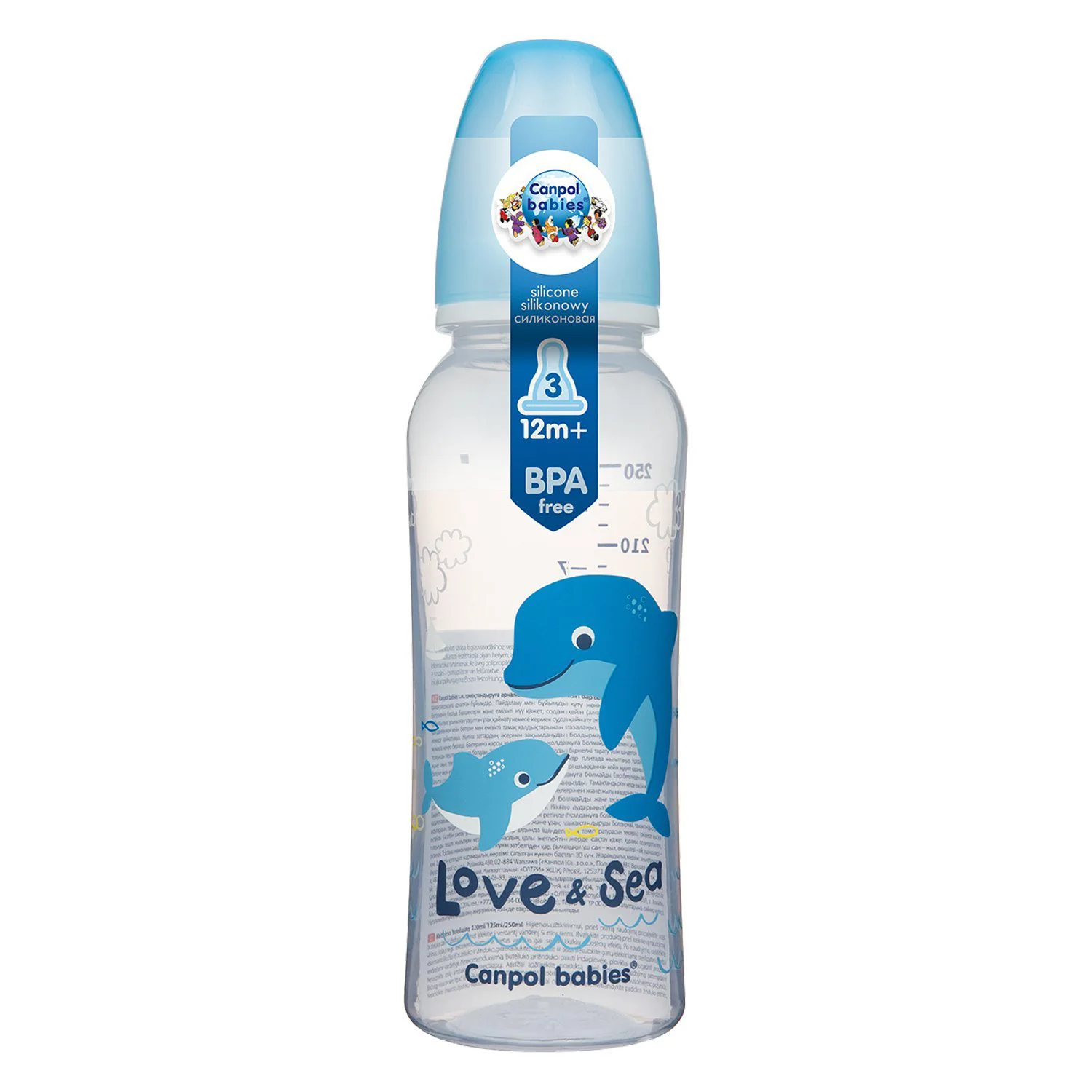 Бутылочка Canpol Love&Sea (12+ мес.), 250 мл