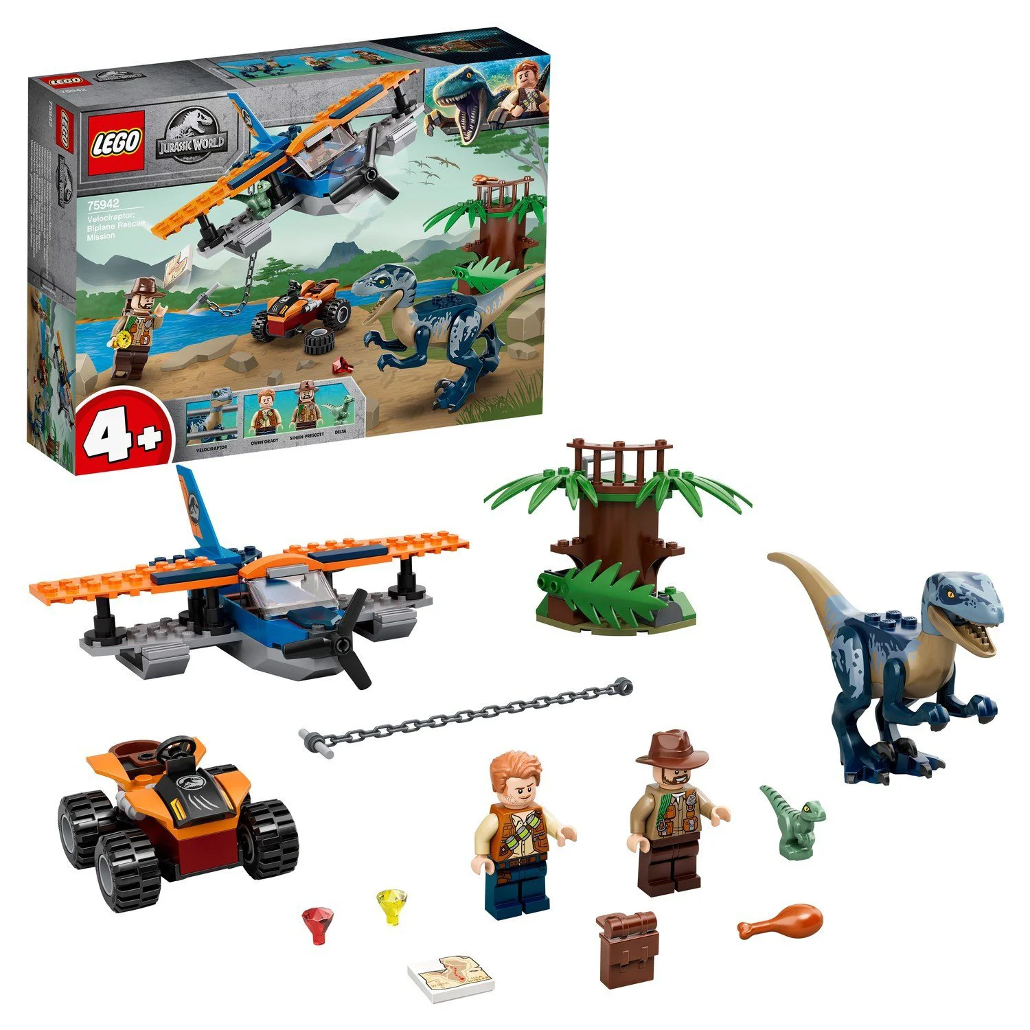LEGO Jurrasic World Velociraptor: Biplane Rescue Mission foto