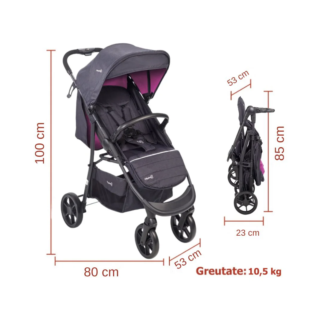Коляска 3 в 1 BabyGo Style Black