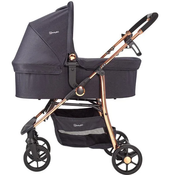 Коляска 3 в 1 BabyGo Style Black-Rose