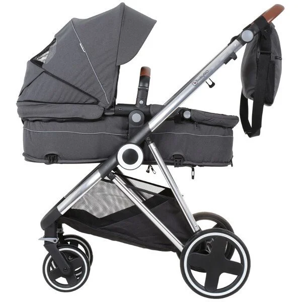 Коляска 3 в 1 BabyGo Halime Gray, рама Silver