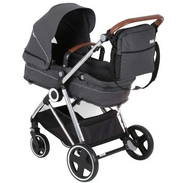 Коляска 3 в 1 BabyGo Halime Gray, рама Silver