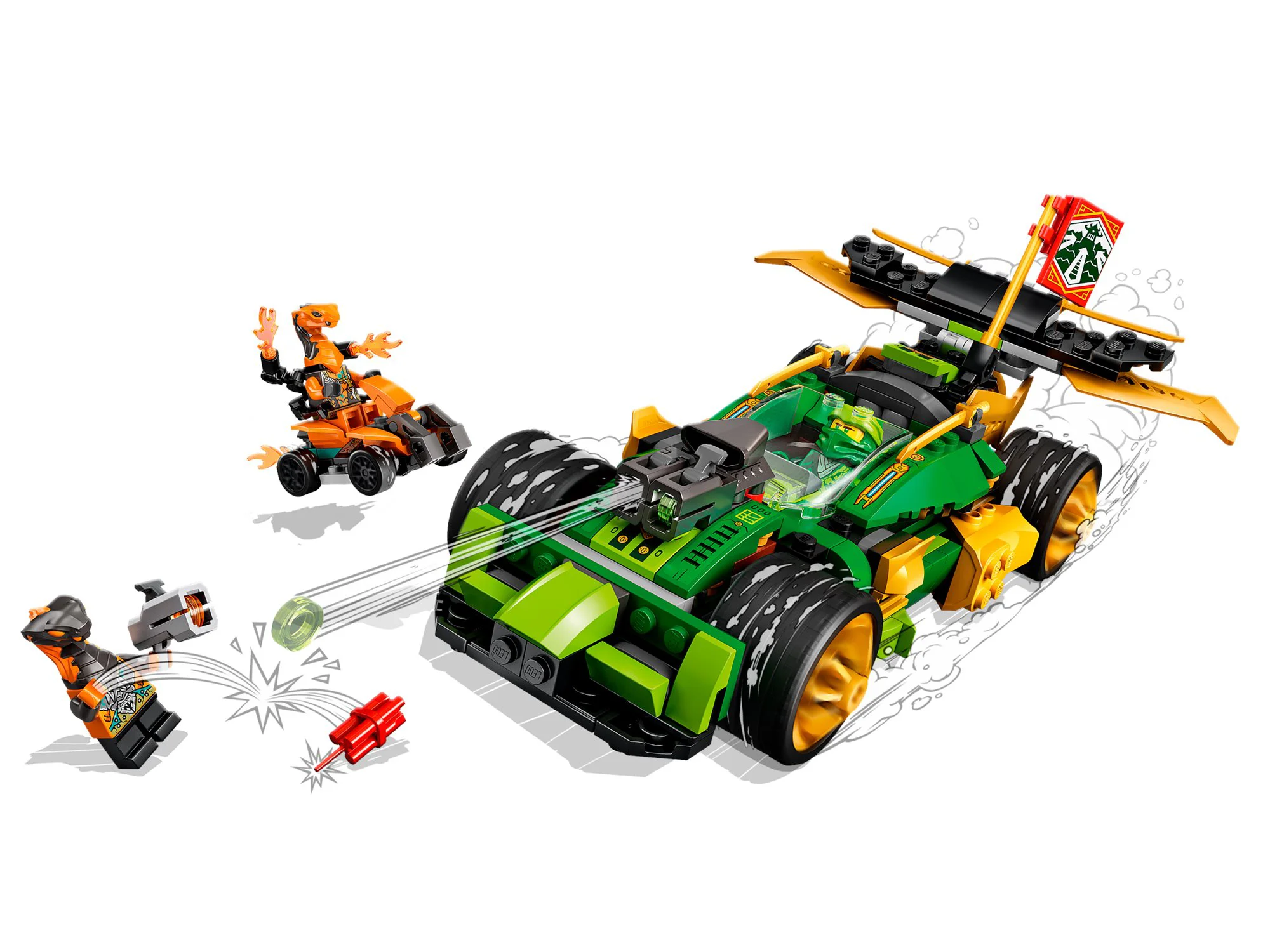 LEGO Ninjago Lloyd's Race Car foto