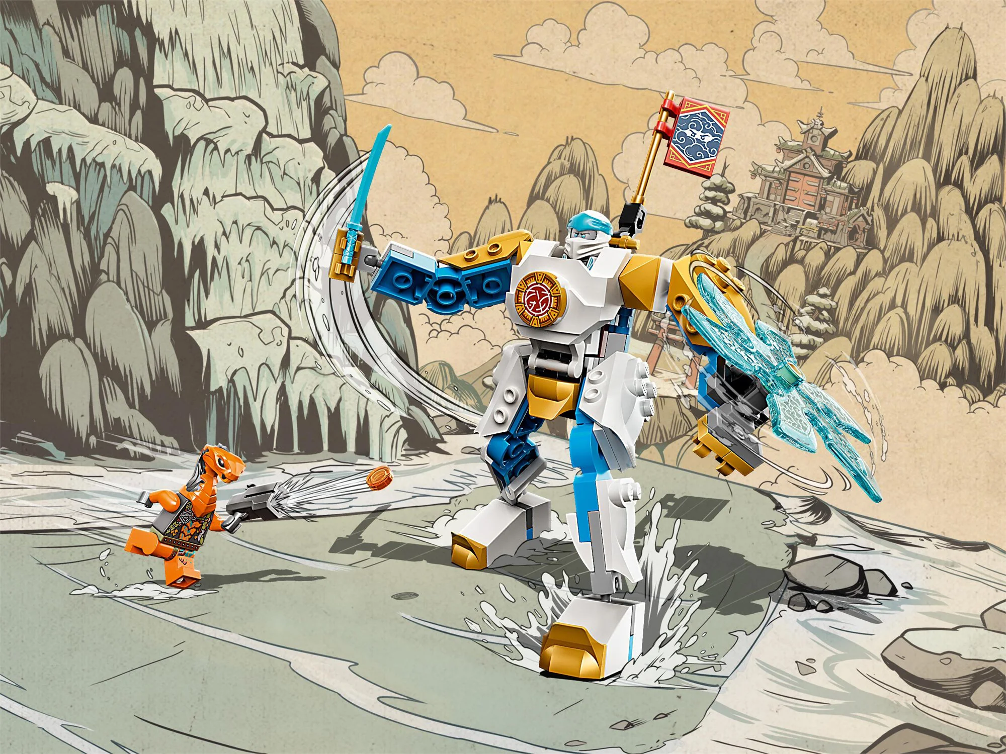 LEGO Ninjago Zane's Power Up Mech foto