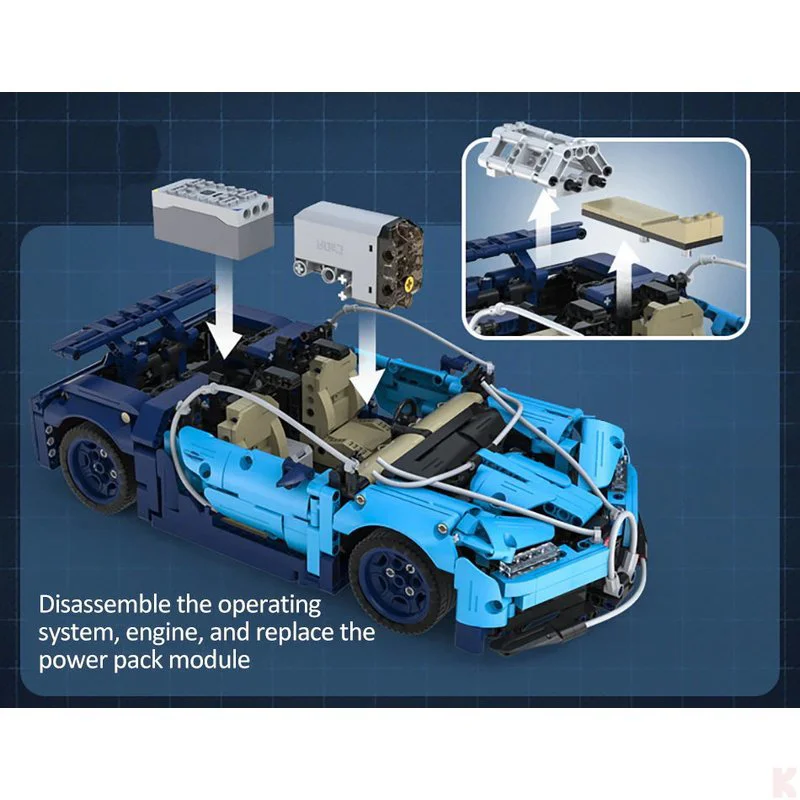 Constructor CaDA Blue Phantom, 1196 piese foto