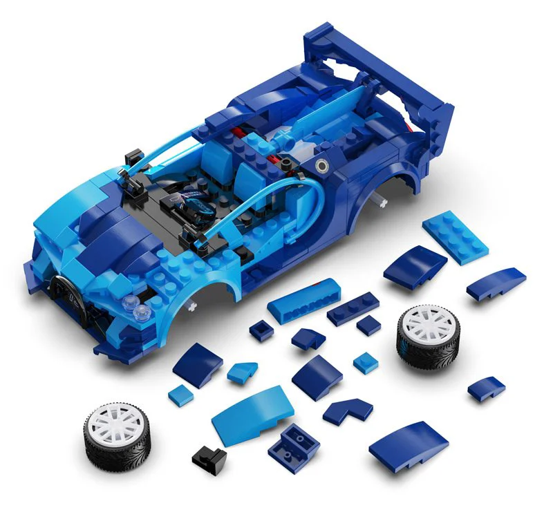 Constructor CaDA Blue Race Car, 325 piese foto